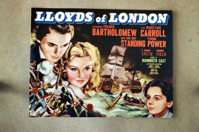 ORIGINAL LOBBY CARD - LLOYDS OF LONDON - 1936 - title card