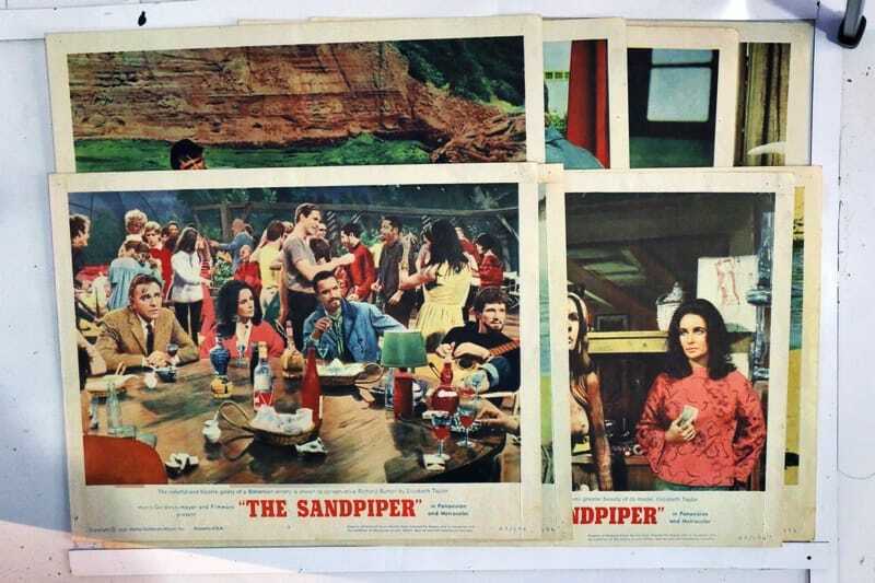 ORIGINAL LOBBY CARDS - THE SANDPIPER - 1965 - set of 8