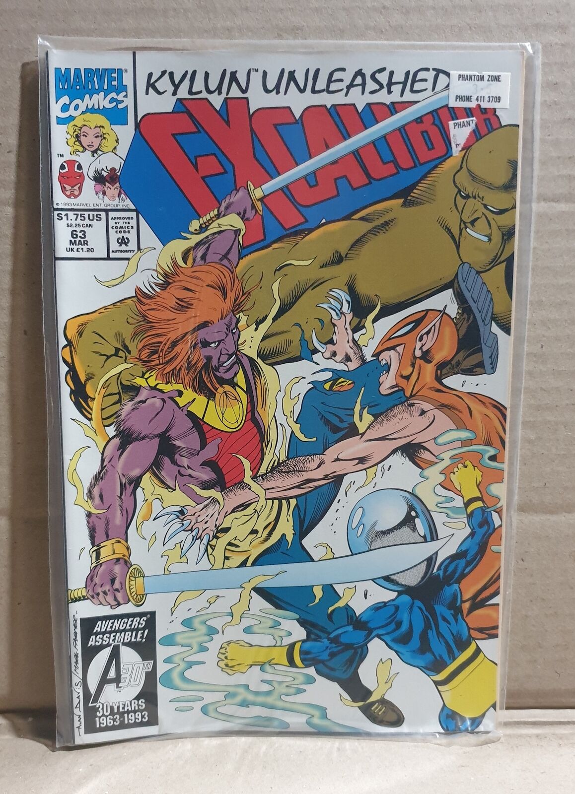 COMIC BOOK - MARVEL EXCALIBUR #63