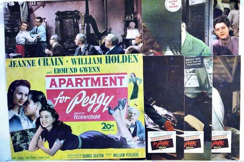 ORIGINAL LOBBY CARDS - APARTMENT FOR PEGGY - 1948 - set of 8