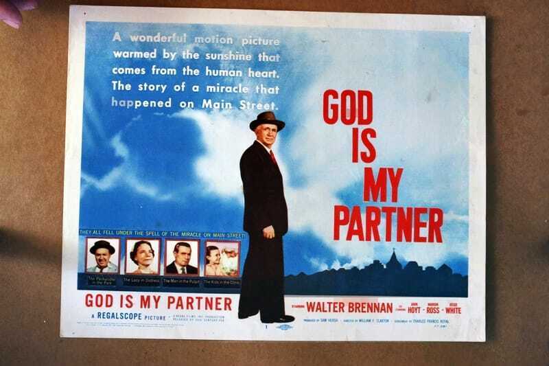 ORIGINAL LOBBY CARD - GOD IS MY PARTNER - 1957 key card #1