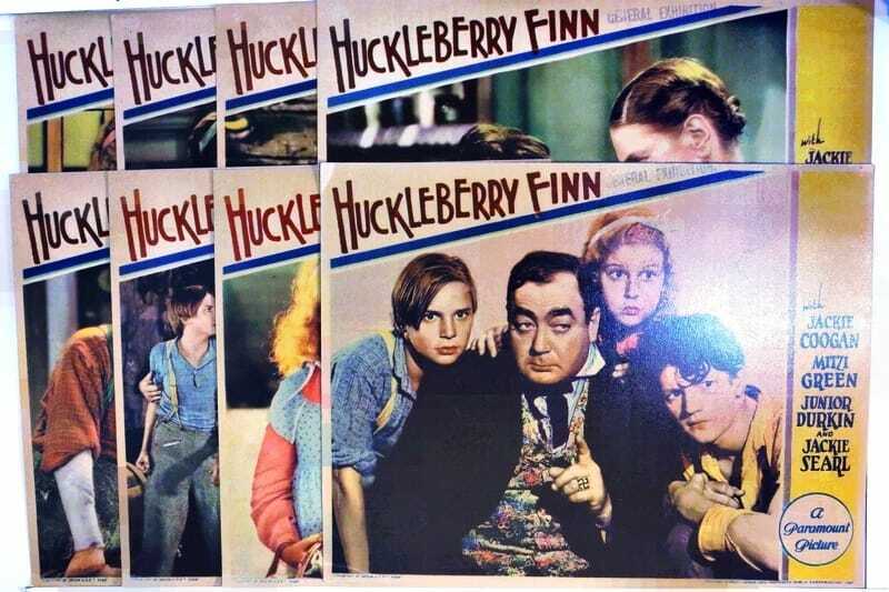 ORIGINAL LOBBY CARDS - HUCKLEBERRY FINN - 1931 - set of 8