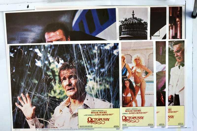 ORIGINAL LOBBY CARDS - OCTOPUSSY - 1983 - James Bond - set of 8