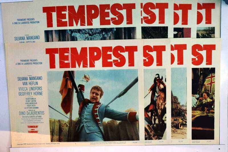 ORIGINAL LOBBY CARDS - TEMPEST - 1959 - set of 8