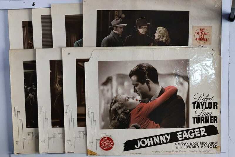ORIGINAL LOBBY CARDS - JOHNNY EAGER - 1941 - set of 8