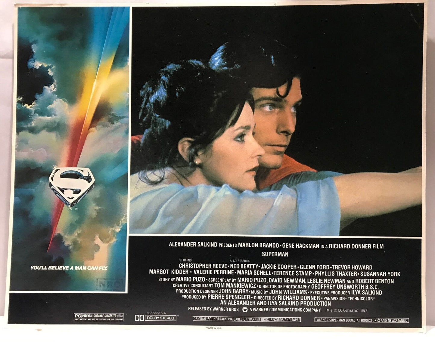 ORIGINAL LOBBY CARD - SUPERMAN (b) - 1978 - title card
