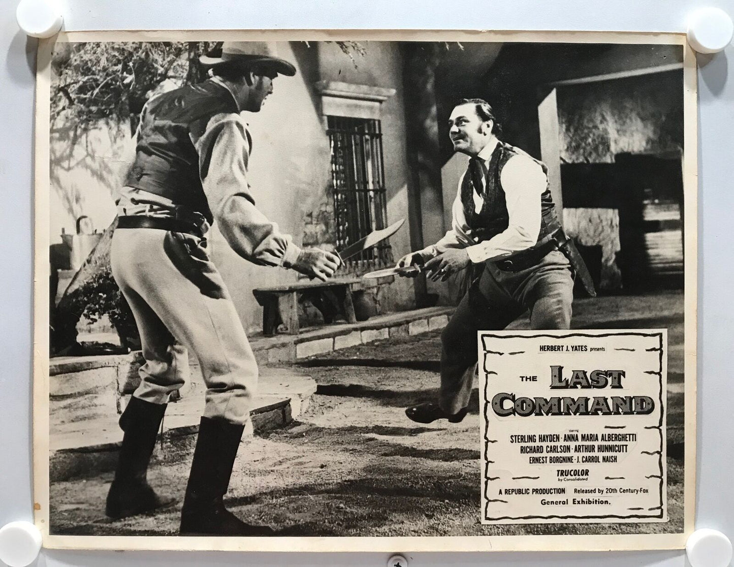 ORIGINAL LOBBY CARDS - THE LAST COMMAND - 1955 - set of 8