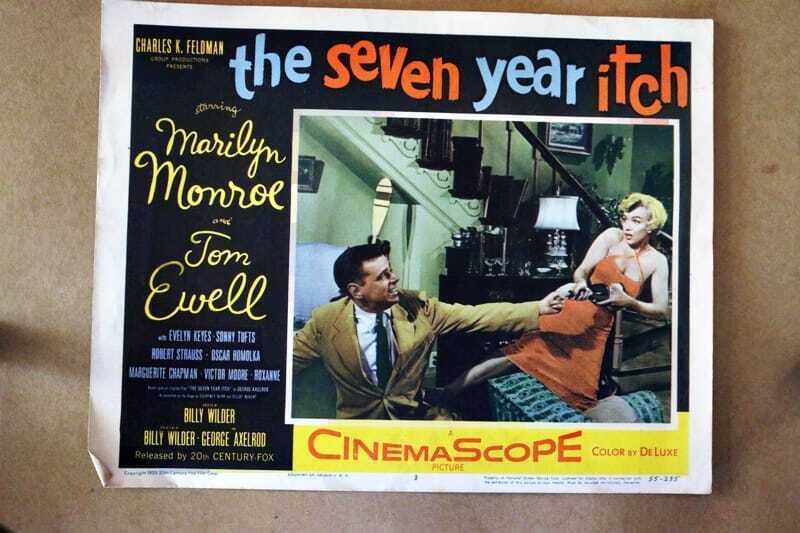 ORIGINAL LOBBY CARD - THE SEVEN YEAR ITCH - 1955 - key card #3 - Marilyn Monroe, Tom Ewell, Sonny Tutfs