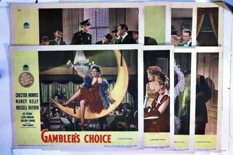 ORIGINAL LOBBY CARDS - GAMBLER'S CHOICE - 1944 - set of 8