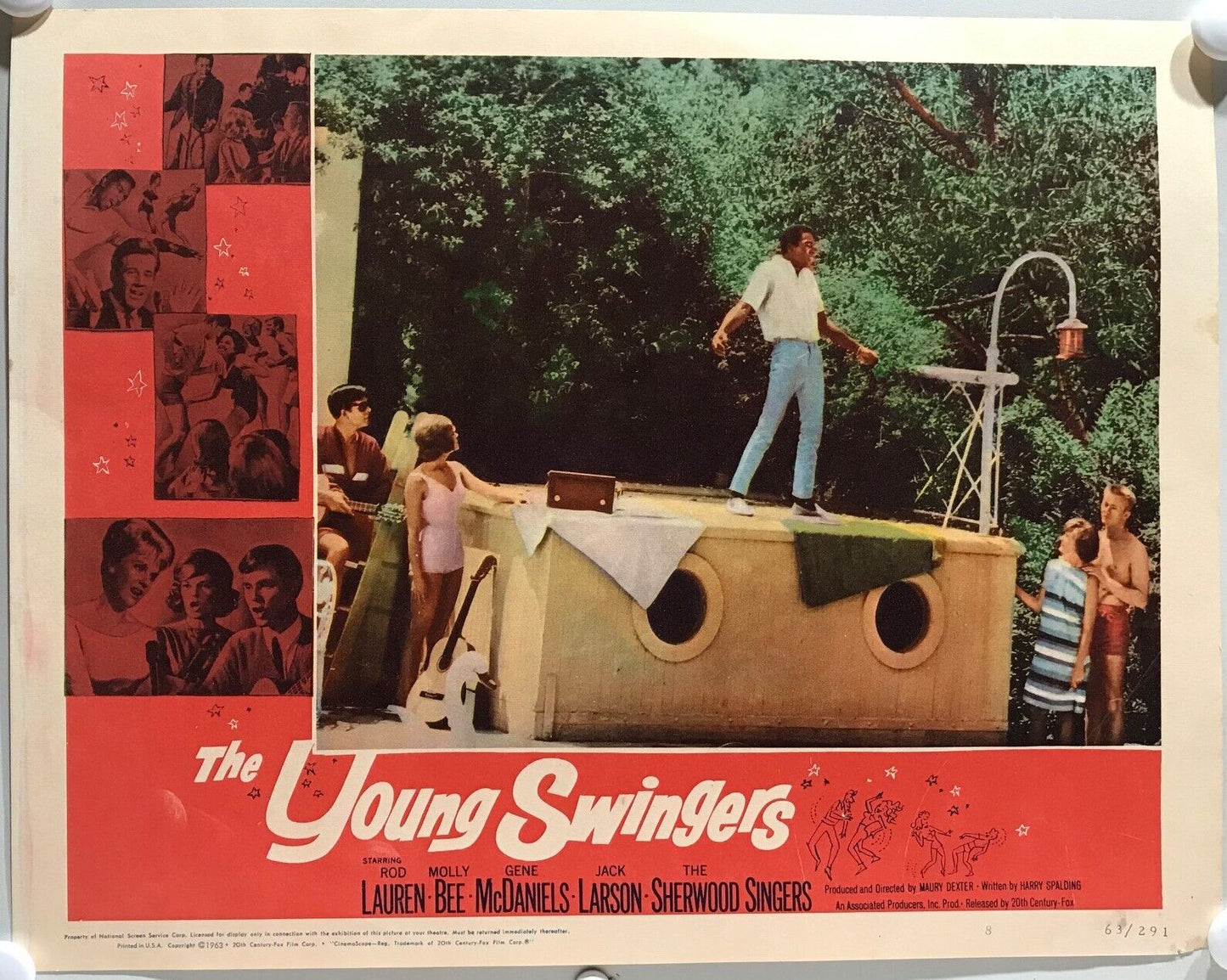 ORIGINAL LOBBY CARDS - THE YOUNG SWINGERS - 1963 - set of 8