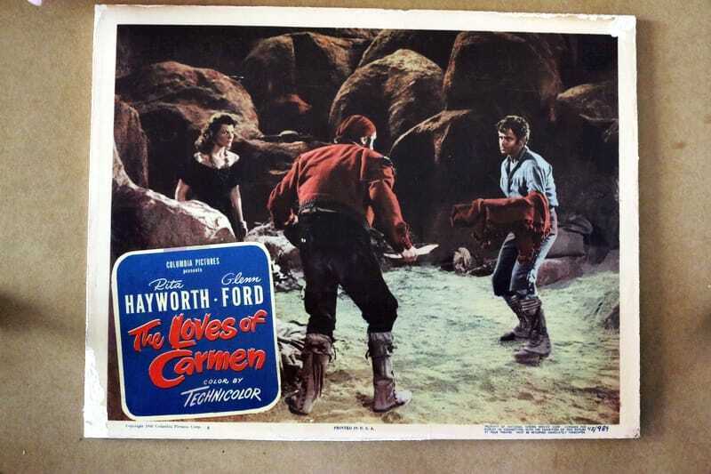 ORIGINAL LOBBY CARD - LOVES OF CARMEN - 1948 - key #6 card
