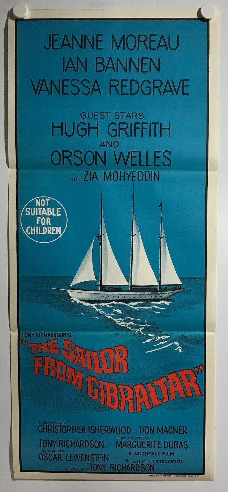 ORIGINAL DAYBILL MOVIE POSTER - THE SAILOR FROM GIBRALTER - 1967