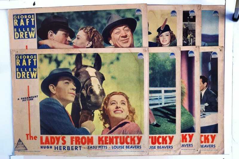 ORIGINAL LOBBY CARDS - THE LADY'S FROM KENTUCKY - 1939 - set of 8