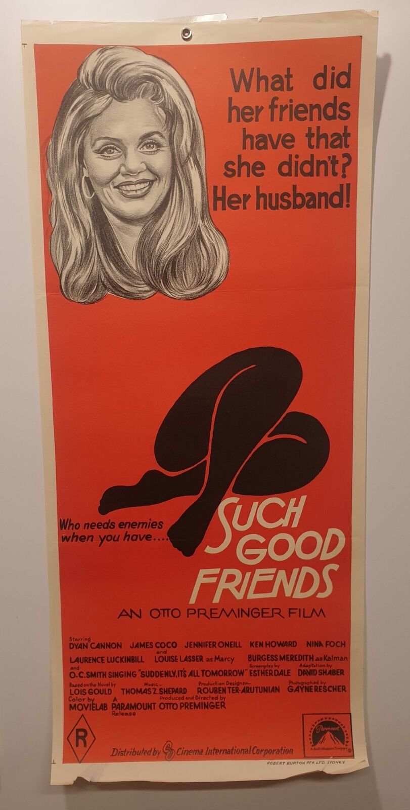 ORIGINAL DAYBILL MOVIE POSTER – SUCH GOOD FRIENDS