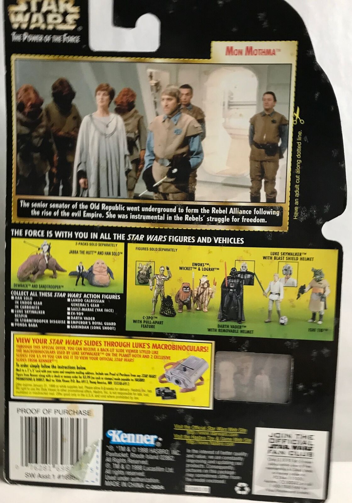 STAR WARS - KENNER - POTF - MON MOTHMA (b) - with Baton