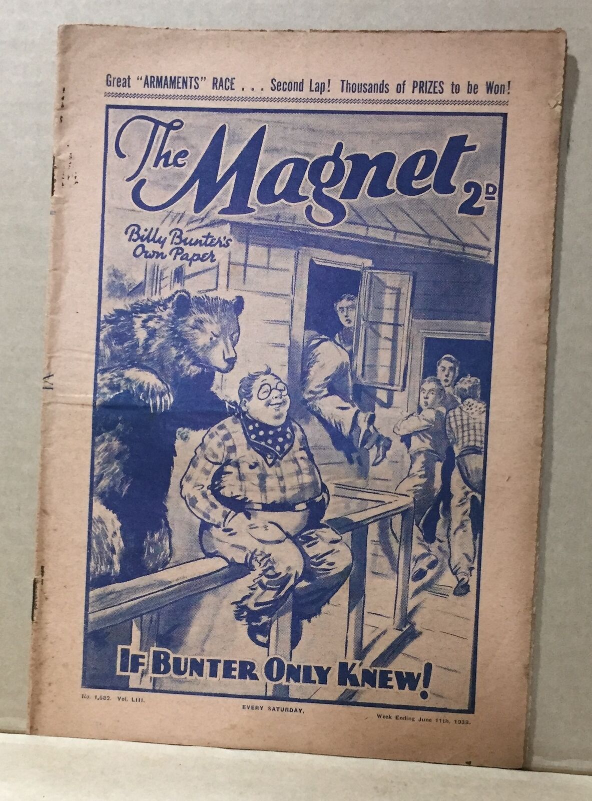 COMIC BOOK - THE MAGNET 2D NO.1582 1938