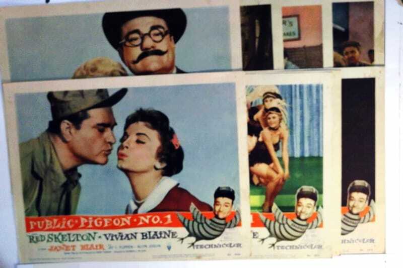 ORIGINAL LOBBY CARDS - PUBLIC PIGEON NO.1 - 1956 - set of 8