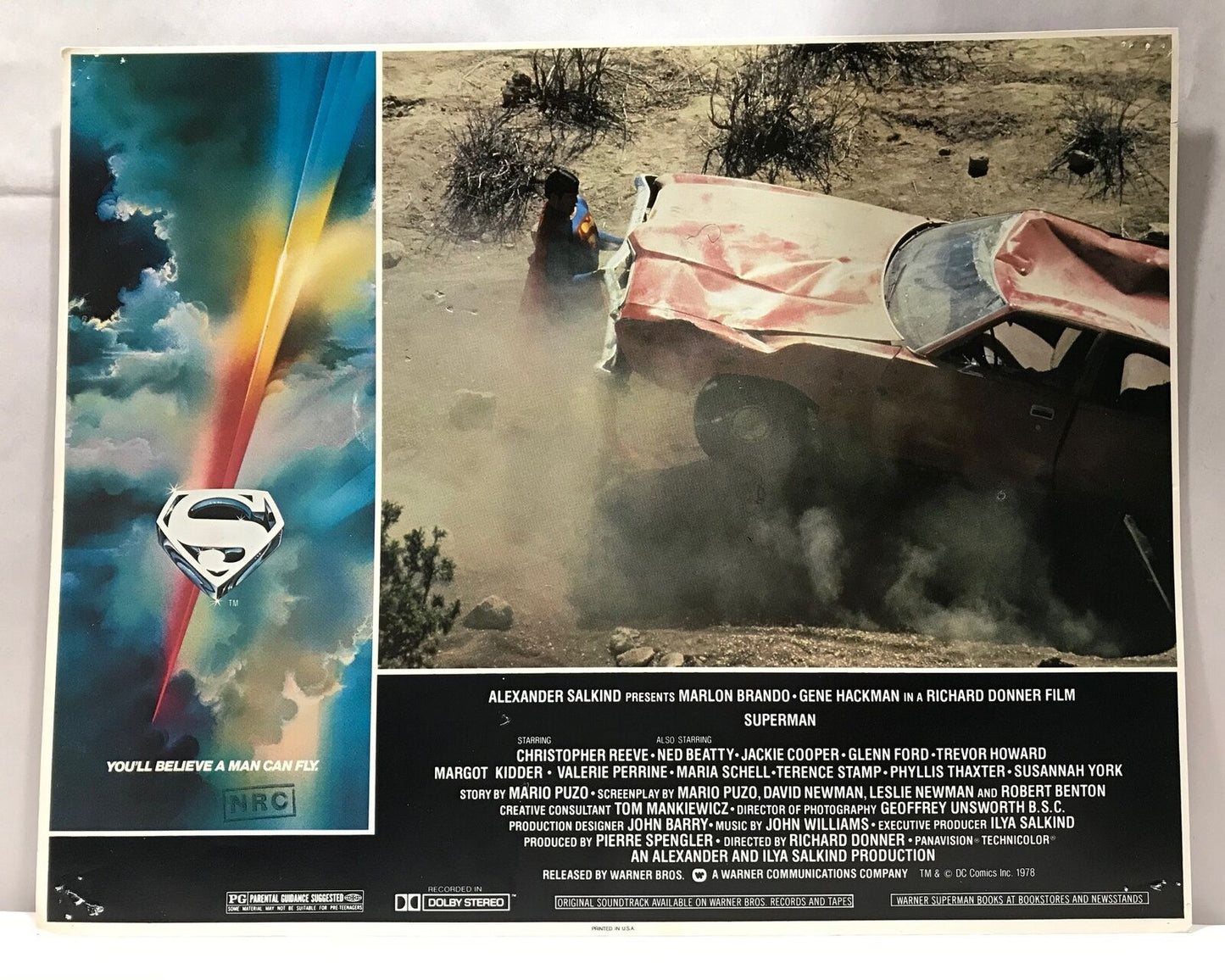 ORIGINAL LOBBY CARD - SUPERMAN (c) - 1978 - title card