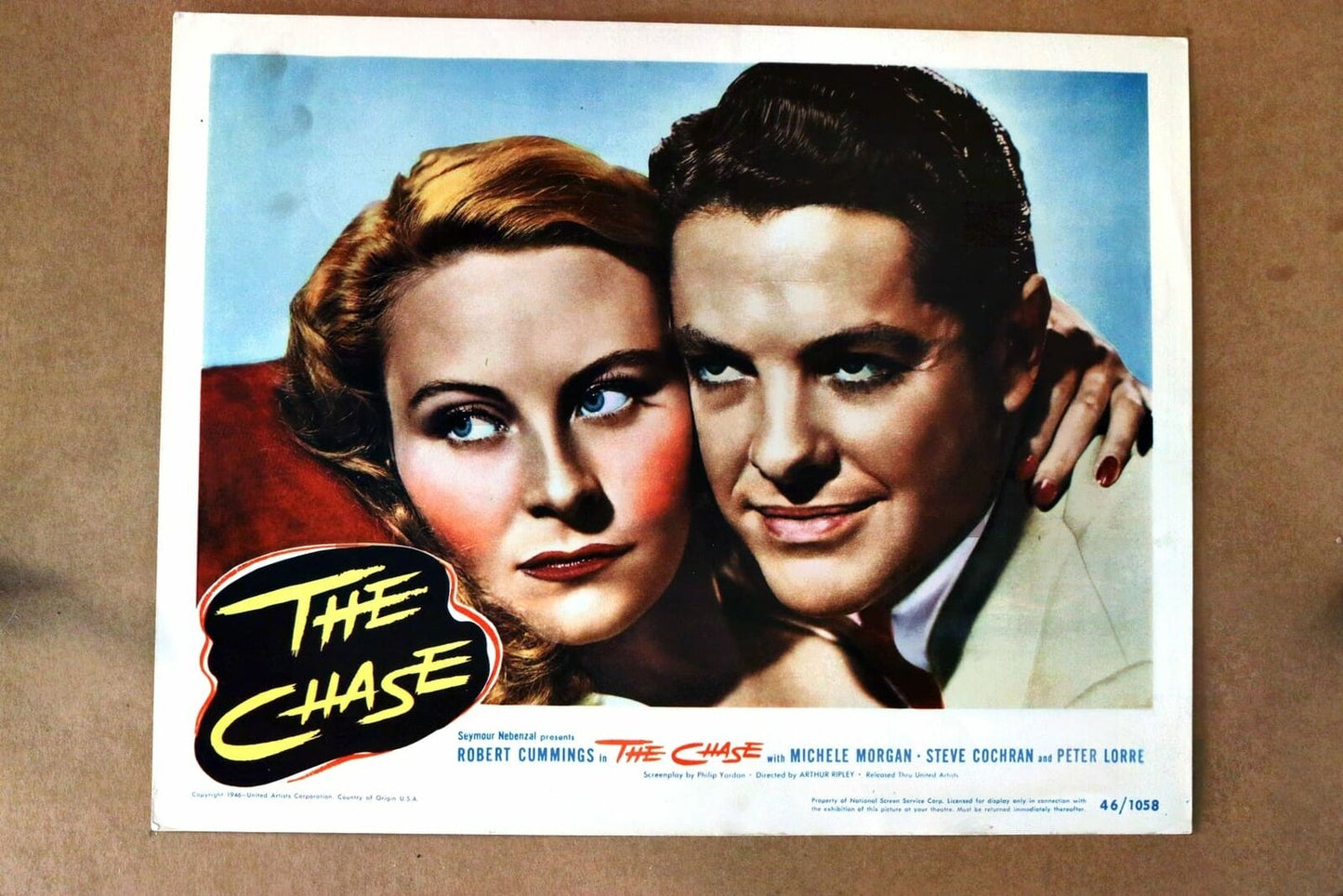 ORIGINAL LOBBY CARD - THE CHASE -1946 - title card
