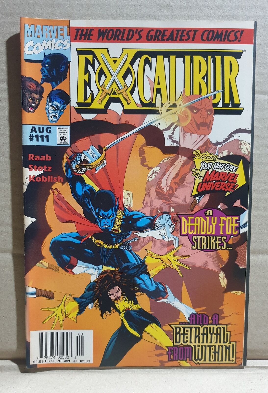 COMIC BOOK - MARVEL EXCALIBUR #111