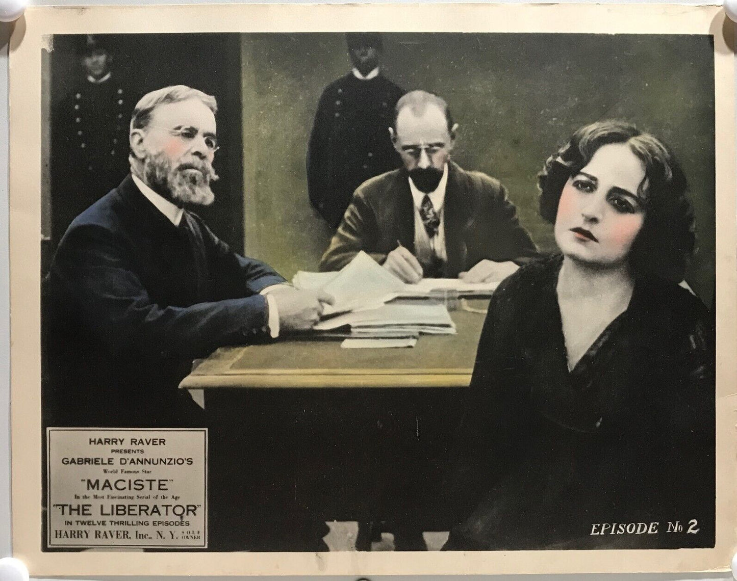 ORIGINAL SERIAL LOBBY CARD - THE LIBERATOR (i) -1918 - Maciste - episode #2 -...