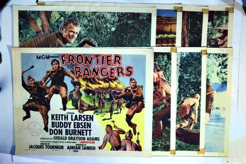 ORIGINAL LOBBY CARDS - FRONTIER RANGERS - 1958 - Lobby card set of 8