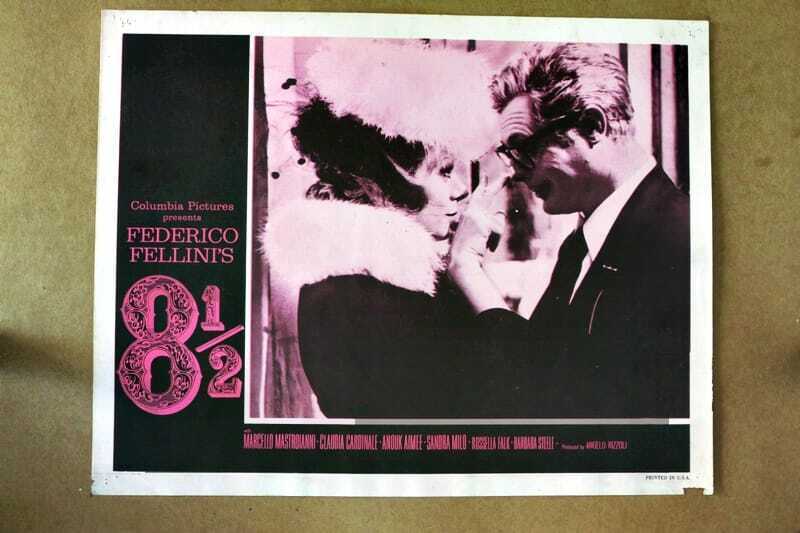 ORIGINAL LOBBY CARD - FEDERICO FELLINI'S (a) - 8 1/2 - 1963