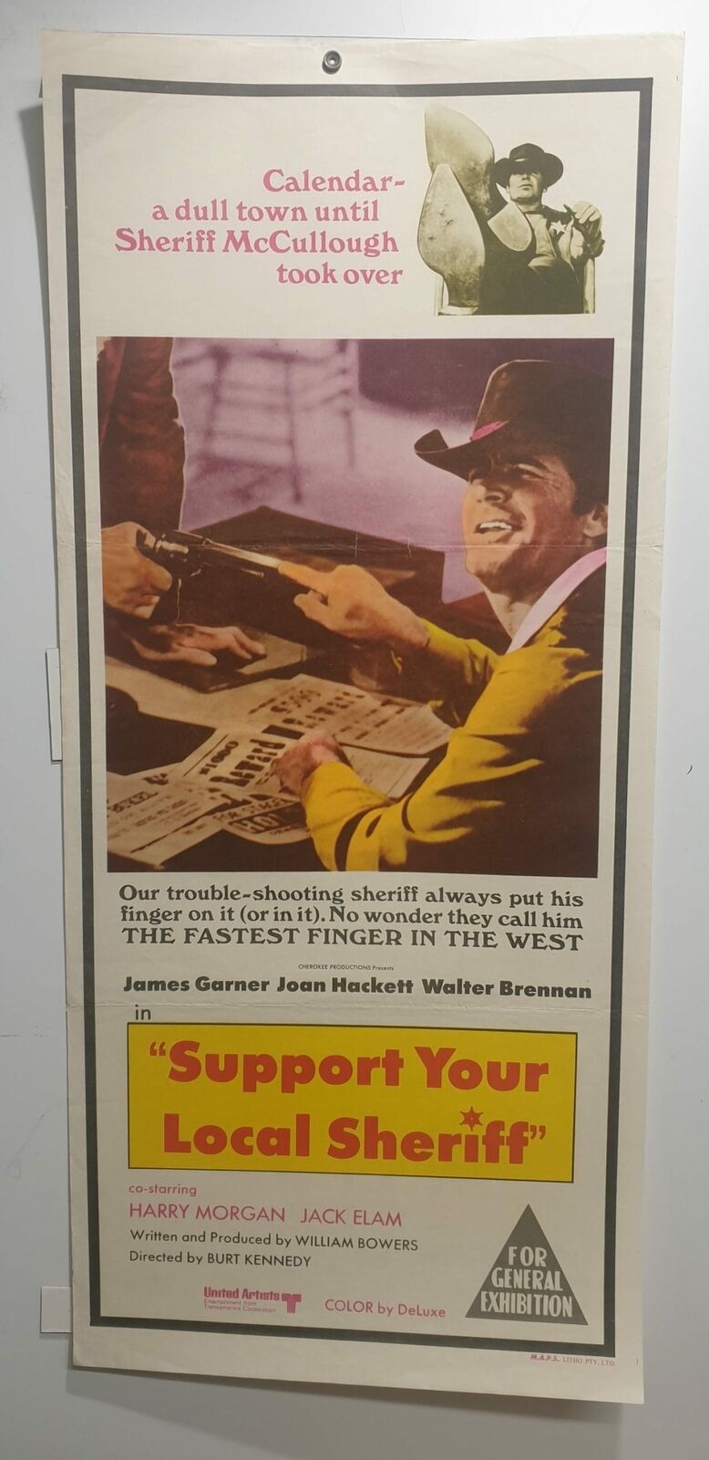 ORIGINAL DAYBILL MOVIE POSTER – SUPPORT YOUR LOCAL SHERIFF