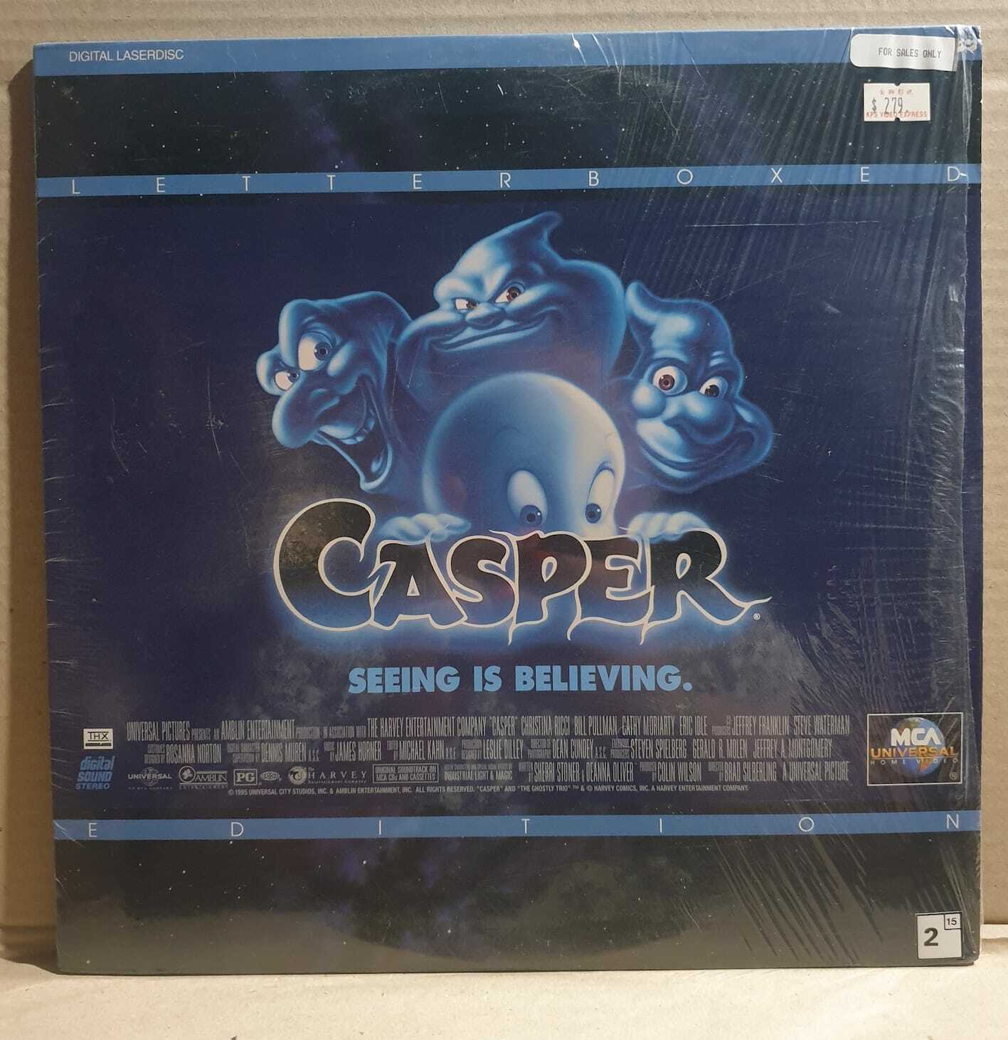 LASERDISC MOVIE - CASPER - Seeing is Believing