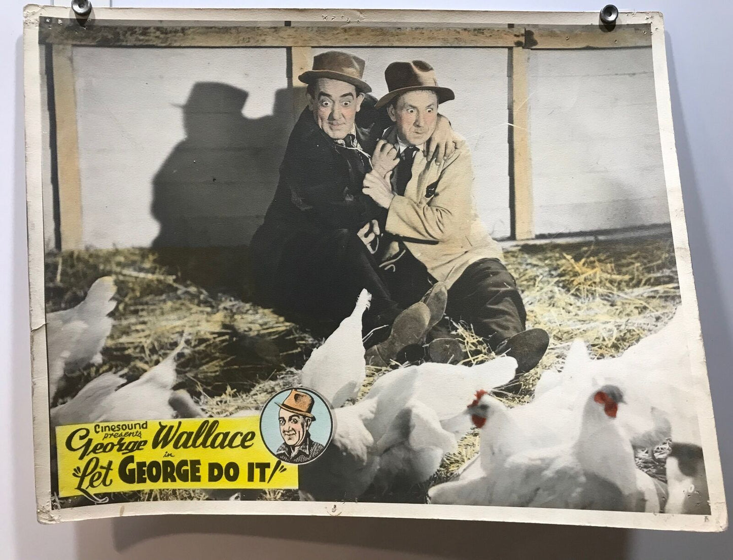 ORIGINAL LOBBY CARD - LET GEORGE DO IT (b) - 1938 - title card - Australia