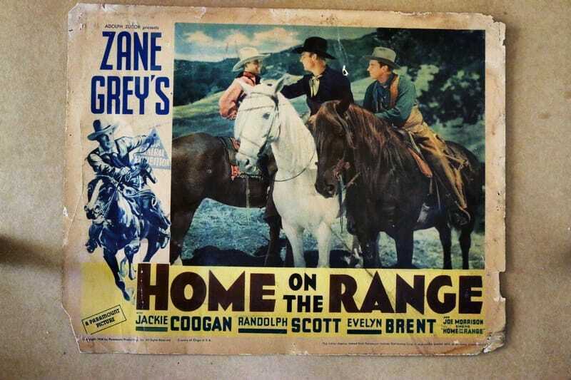 ORIGINAL LOBBY CARD - HOME ON THE RANGE - 1934 - Zane Grey - title card