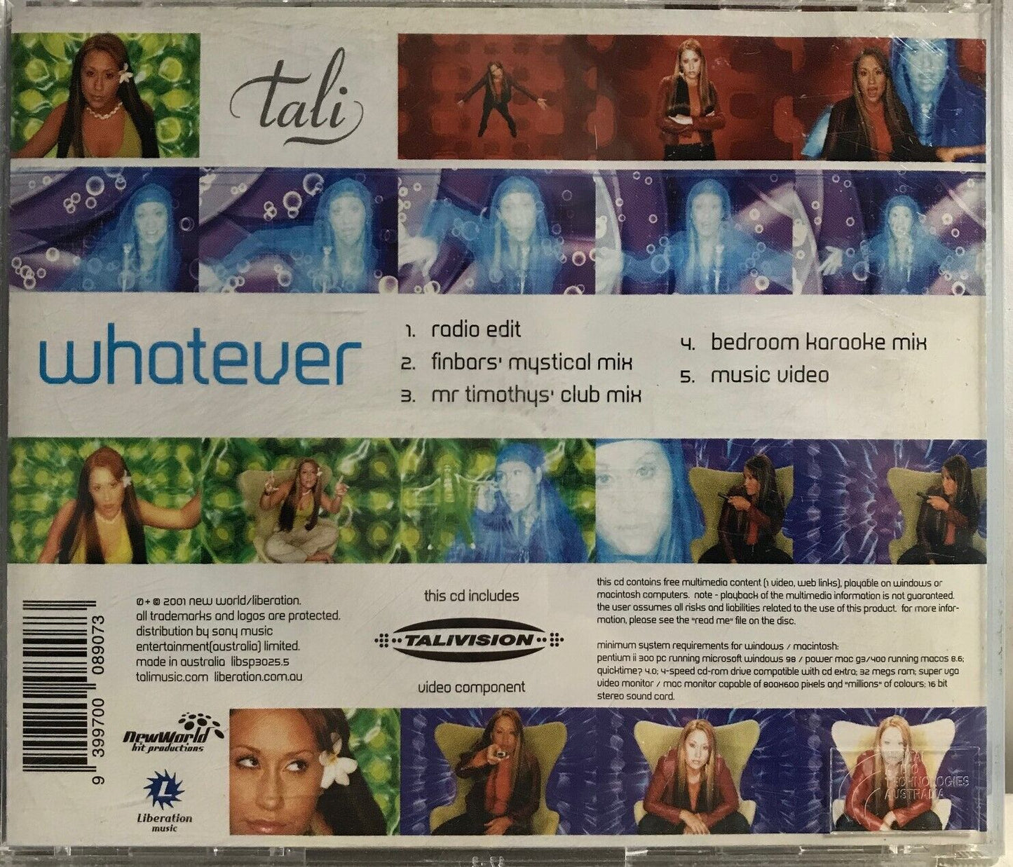 MUSIC CD IN CASE (COVER SIGNED) - TALI - WHATEVER