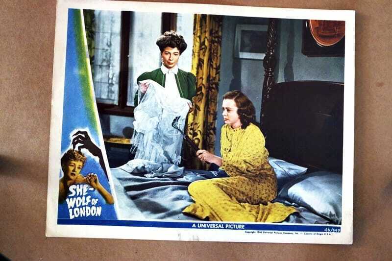 ORIGINAL LOBBY CARD - SHE-WOLF OF LONDON - 1946 - key card - June Lockhart, Don Porter