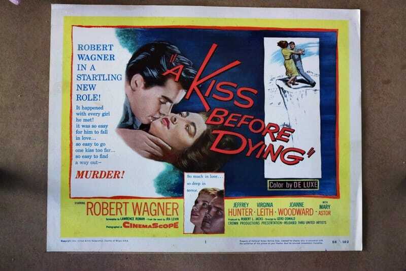 ORIGINAL LOBBY CARD - KISS BEFORE DYING - 1956 - title card