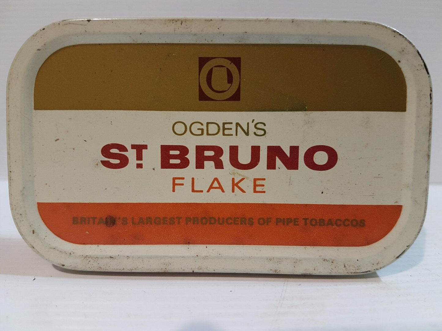 Biscuit Tea Sweets Cigar Tin Ogden's St Bruno Flake Tobaccos 2 Oz