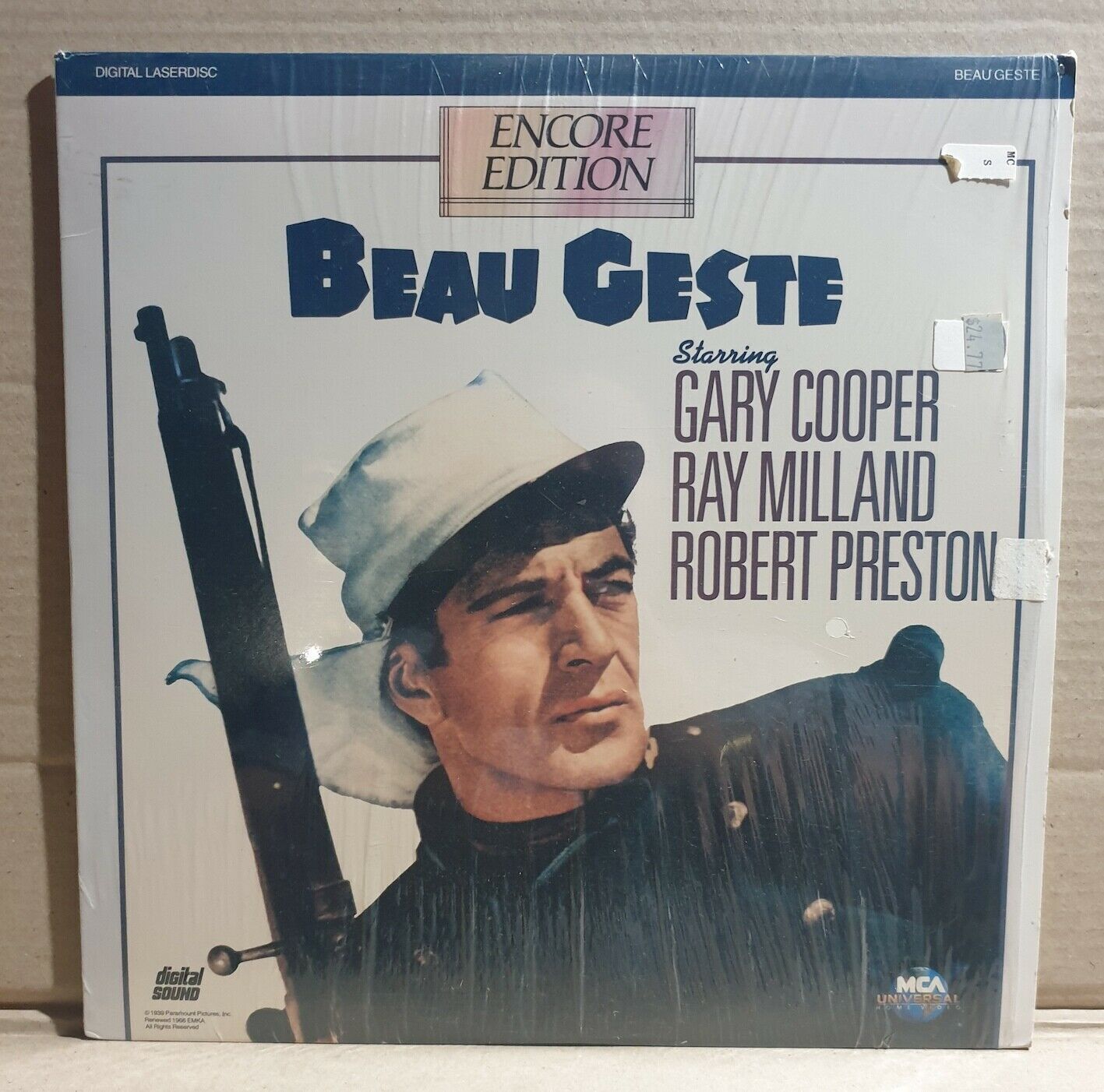 LASERDISC MOVIE - BEAU GESTE - Gary Cooper, Ray Milland, Robert Preston