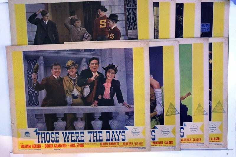 ORIGINAL LOBBY CARDS - THOSE WERE THE DAYS - 1940 - set of 8