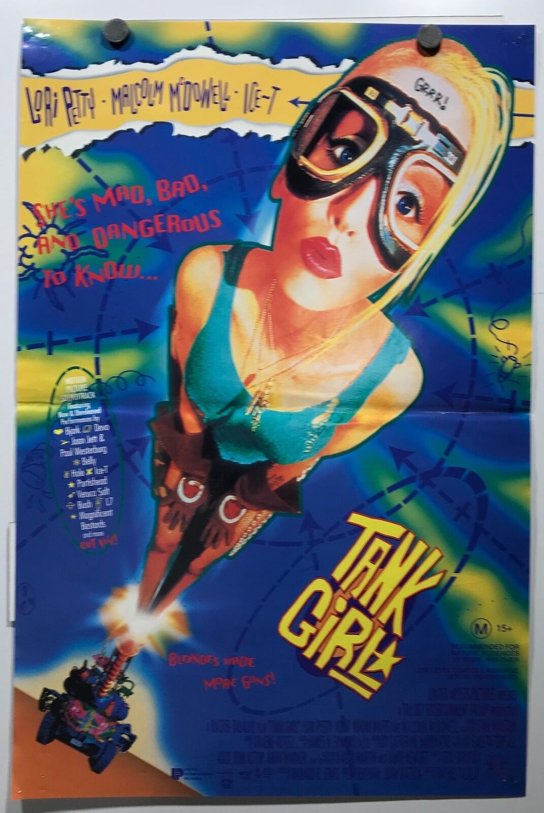 ORIGINAL DAYBILL MOVIE POSTER - TANK GIRL – SCIENCE FICTION