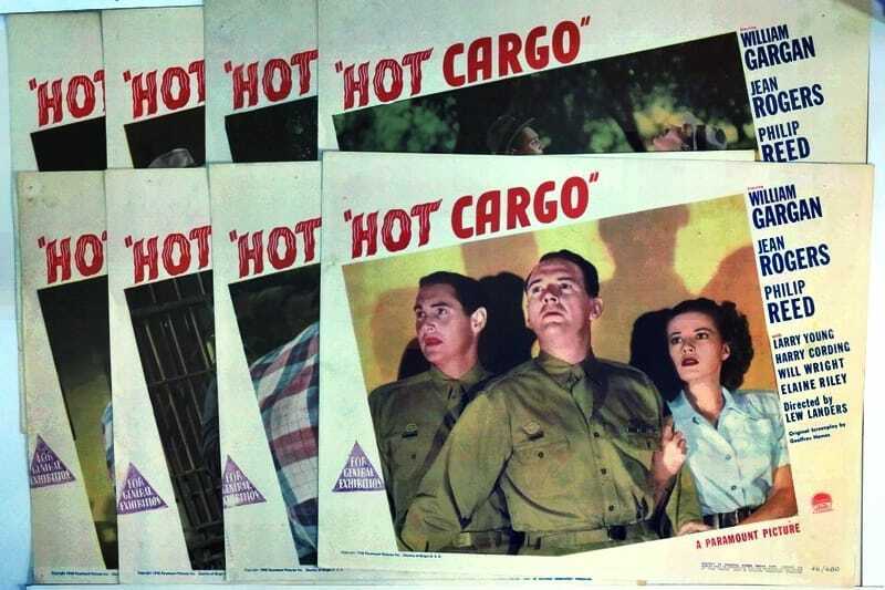 ORIGINAL LOBBY CARDS - HOT CARGO - 1946 - set of 8