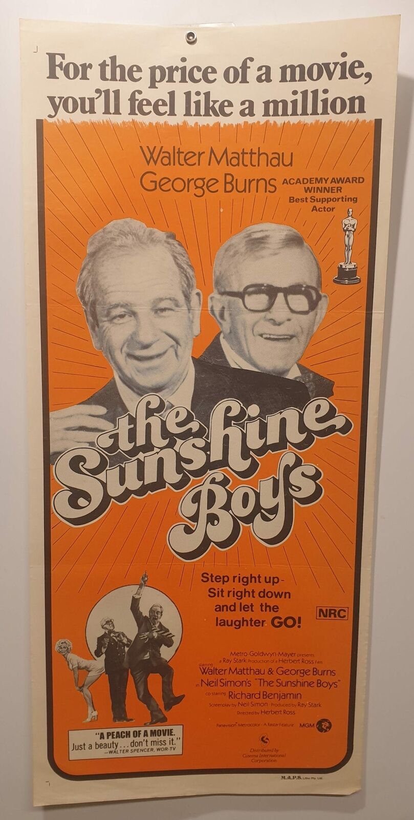 ORIGINAL DAYBILL MOVIE POSTER – SUNSHINE BOYS