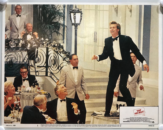 ORIGINAL LOBBY CARDS - TOP SECRET - 1984 - set of 8