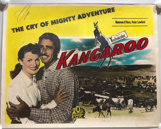ORIGINAL LOBBY CARDS - KANGAROO - 1951 - Australian - set of 8