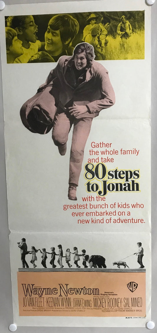 ORIGINAL DAYBILL MOVIE POSTER - 80 STEPS TO JONAH - 1969