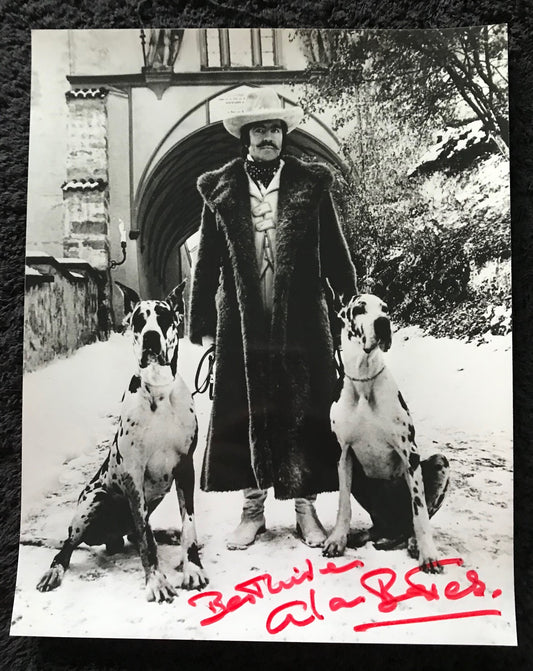 ALAN BATES - AUTOGRAPHED 8 x 10 PUBLICITY PHOTOGRAPH from The Royal Flash (1975)