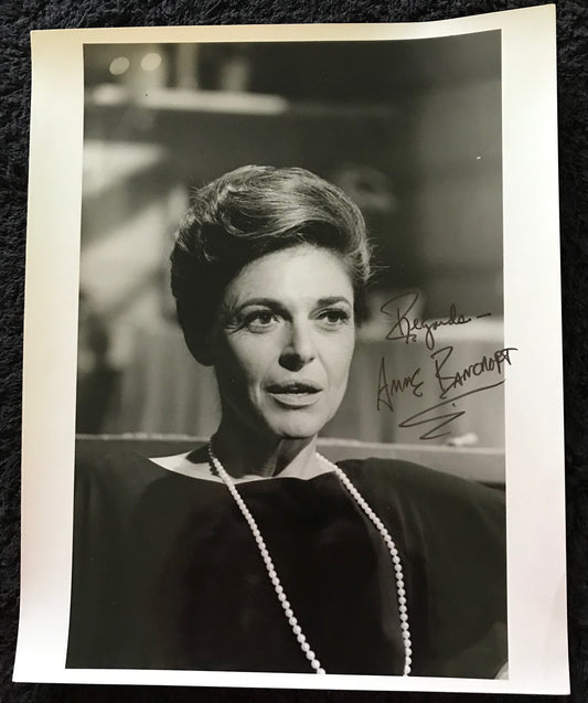 ANNE BANCROFT - AUTOGRAPHED 8 x 10 PUBLICITY PHOTOGRAPH from The Turning Point (1977)