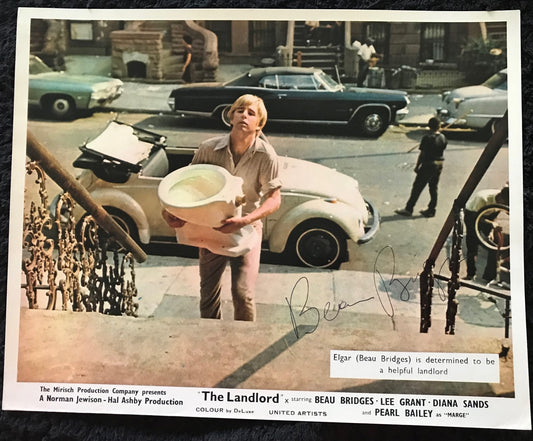 BEAU BRIDGES - AUTOGRAPHED 10 x 8 PUBLICITY PHOTOGRAPH from The Landlord (1970)