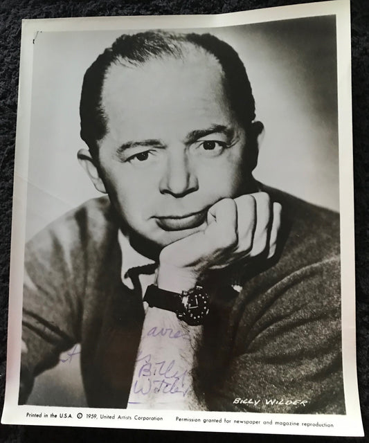 BILLY WILDER - AUTOGRAPHED 10 x 8 PUBLICITY PHOTOGRAPH