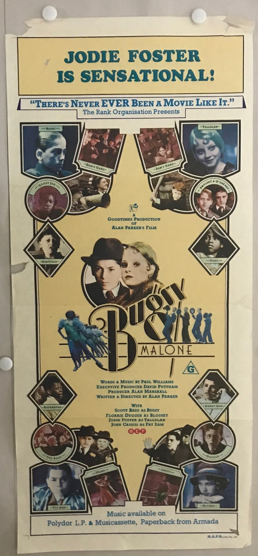 ORIGINAL DAYBILL MOVIE POSTER - BUGSY MALONE - 1976