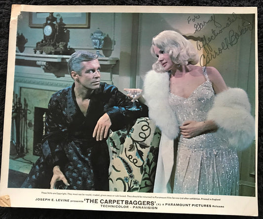 CARROLL BAKER - AUTOGRAPHED 10 x 8 PUBLICITY PHOTOGRAPH from The Carpetbaggers (1964)