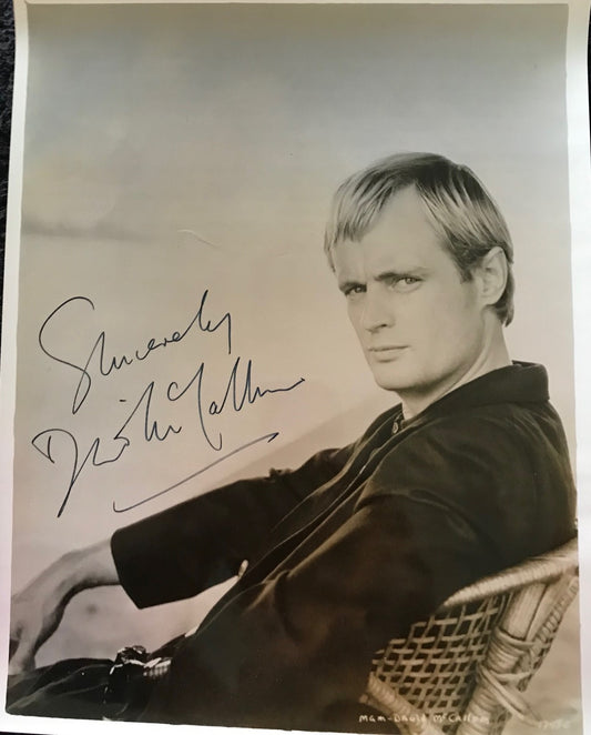 DAVID McCALLUM - AUTOGRAPHED 10 x 8 PUBLICITY PHOTOGRAPH from The Man from U.N.C.L.E. (1964)